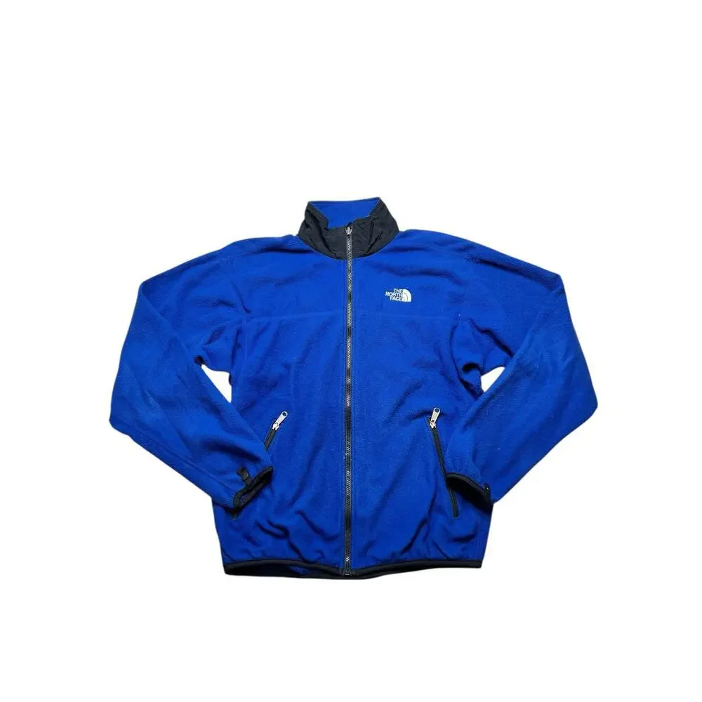 Vintage 90s The North‎ Face Sherpa Fleece Blue Jacket Size Medium - outdoors Y2K